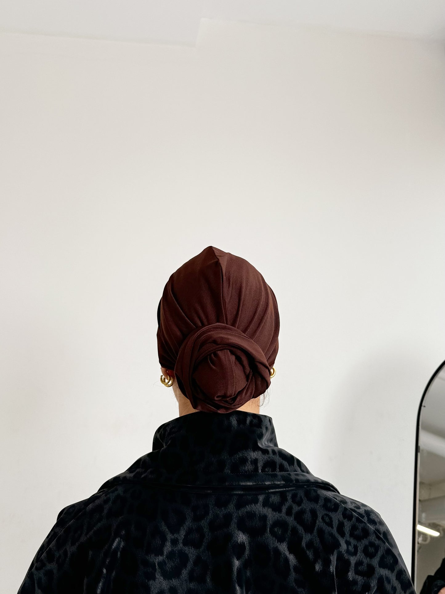 Choco Brown Wrap Turban