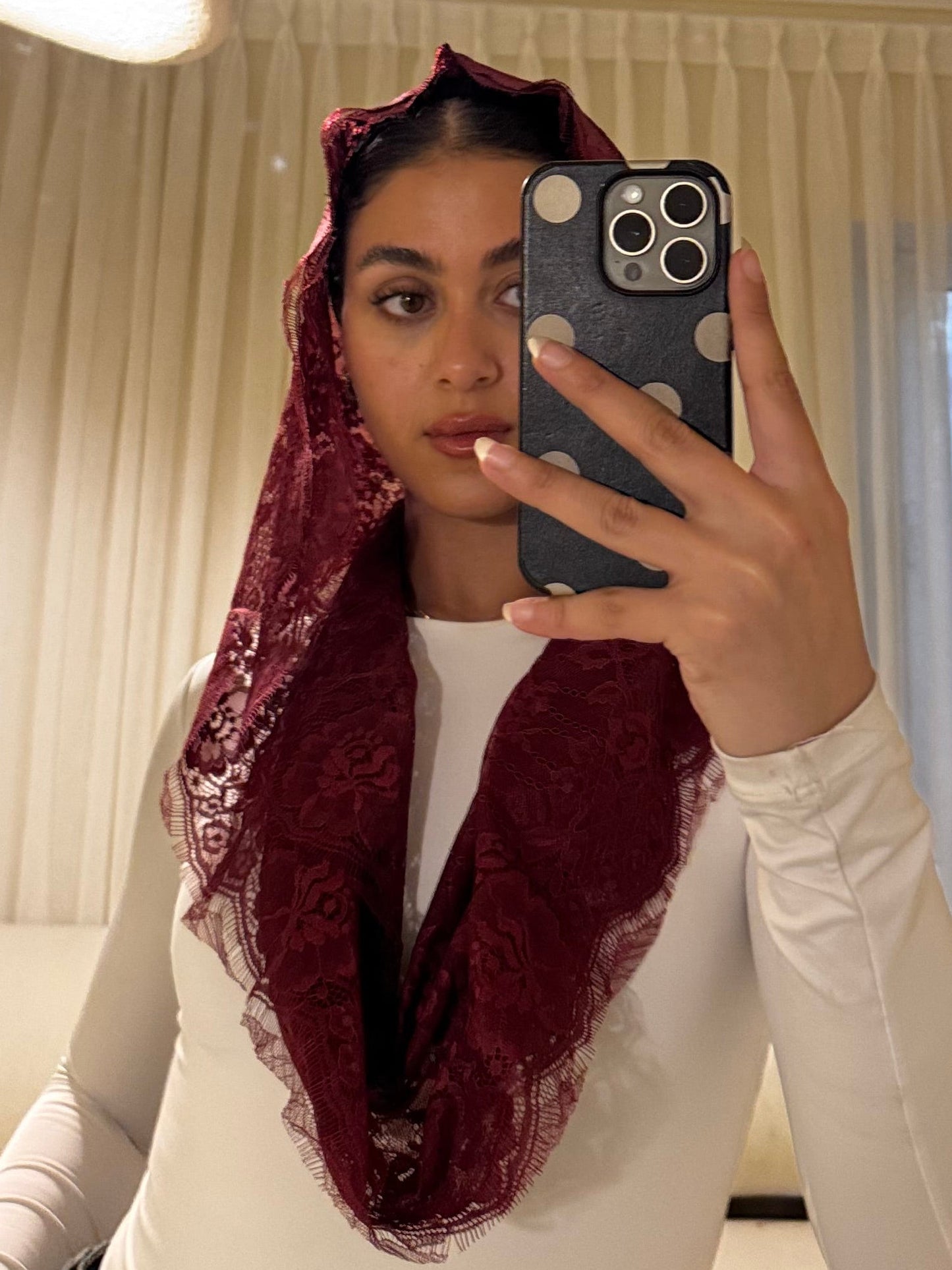 The Lace - Maroon