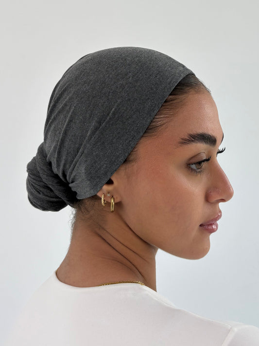 Stone Gray Wrap Turban