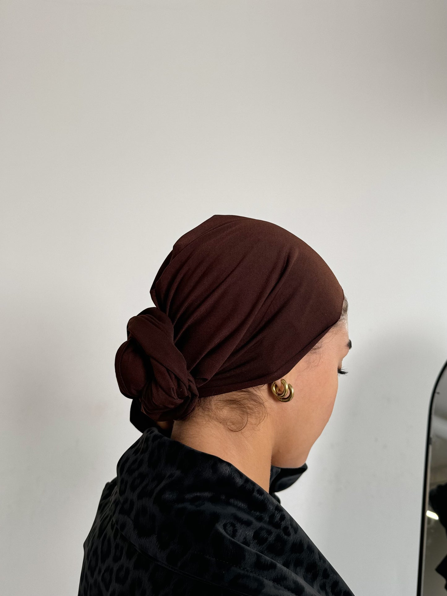 Choco Brown Wrap Turban