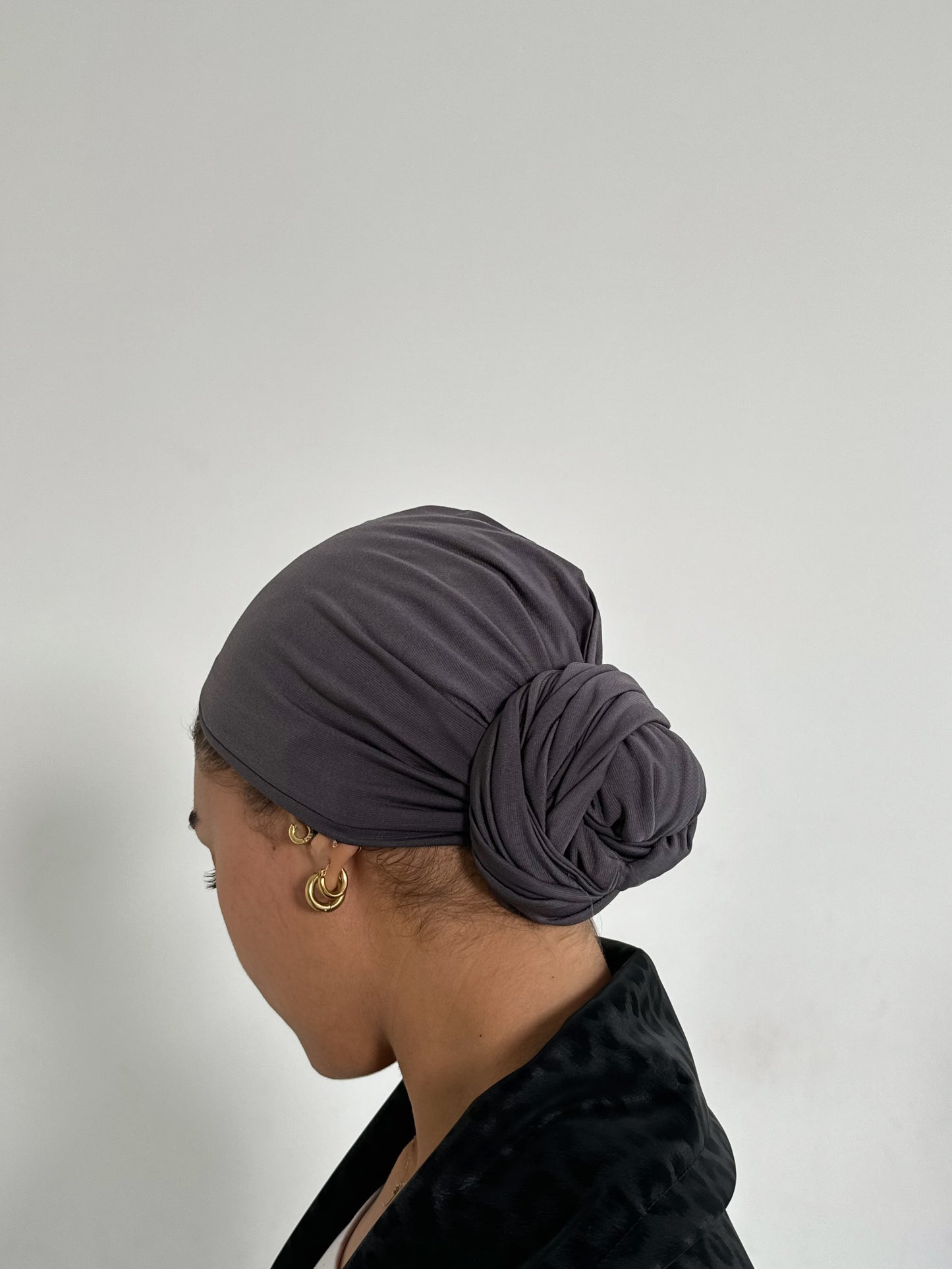 Lava Gray Wrap Turban