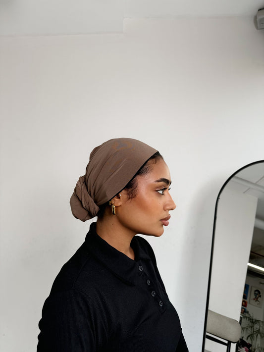 Clay Brown Wrap Turban