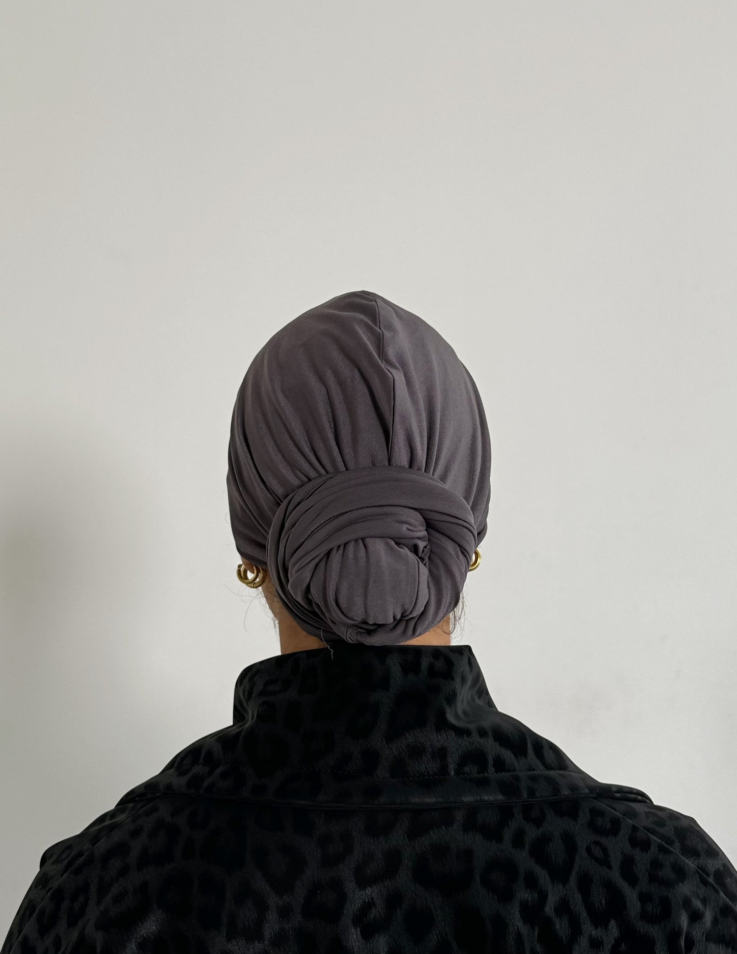 Lava Gray Wrap Turban