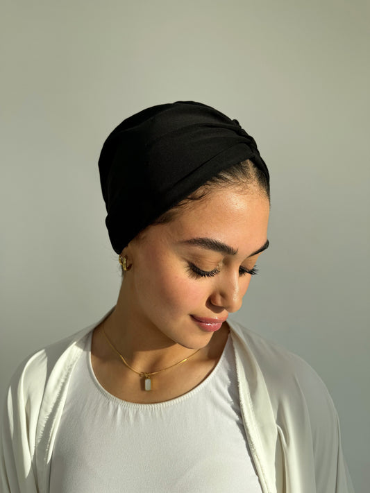 One layer Black Turban